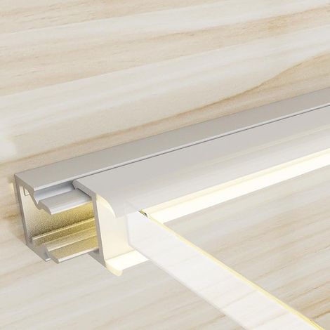IluminaShop - Perfil de Aluminio Nibble Especial Vitrinas12/24V 2 metros (1/3)