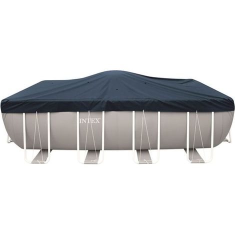 Housse d'hiver pour piscine rectangulaire 3,00 × 2,00 m – en PVC renforcé avec protection UV – installation rapide avec cordes – compatible avec piscines gonflables et autoportantes