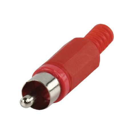 Connettore maschio in plastica Rca Rosso 4040r-cc-006r