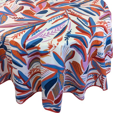 Nappe coton enduite CHILI Ovale 170x240 cm (1/5)