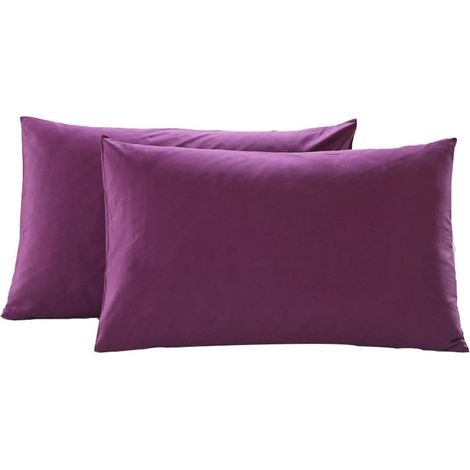 CHRISLZ Set of pillowcases, breathable, very soft, standard size, 48 x 74 cm