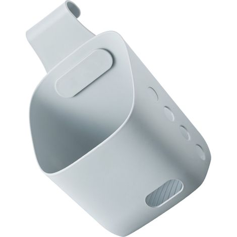 Panier suspendu pour salle de bain (sans chat), étagère de rangement pour toilettes, panier suspendu gingembre et ail, panier de rangement pour cuisine, panier de rangement en plastique gris, grande t (1/5)