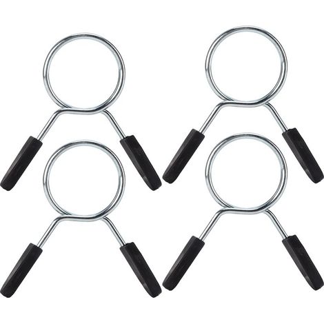4 Colliers à Ressort pour Barre d'Haltères - Serrage Rapide - Diamètre Intérieur 48mm - Lot de 4 Pièces pour Musculation (1/5)