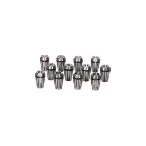Juego de pinzas con 12 piezas de 1 a 10 mm ER 25 DIN 6499. 1-16 mm. 15 piezas