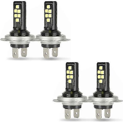 4 ampoules LED H7 pour phares (feux de croisement), 60 000 lm, 6 000 K, 220 W, blanc froid