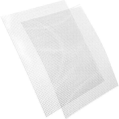 2pcs Écran en Treillis D'acier Inoxydable 5 Mesh Argenté, Grille D'aération Solide et Facile à Nettoyer pour Ventilation Domestique Moderne (1/5)