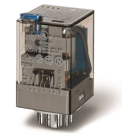 Relé industrial Finder 601390245070 10A 24V CC