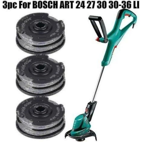 Bobines de fil 1.6mm pour coupe-bordure Bosch – Lot de 3 bobines de 6m – Ligne de coupe pré-enroulée – Accessoire durable et performant