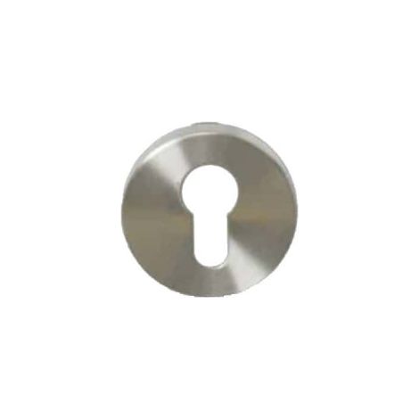 Runde Schlüsselrosetten I - matt gebürsteter Edelstahl - Durchmesser 54mm x2