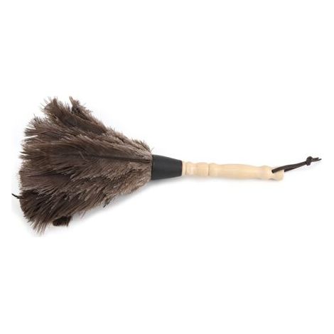 Duster, noueurs à Plumes à Autruche Douce pour Le Nettoyage, plumeau à Main léger avec poignée en Bois, Outils de poussière Suspendus pour Le Bureau, la Maison et la Voiture
