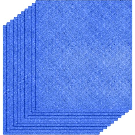 Chiffonnettes De Cuisine - En Pâte De Bois Cellulosique - Pour Nettoyage Cuisine Salle De Bain Bureau Voiture - Lot De 10 (1/5)
