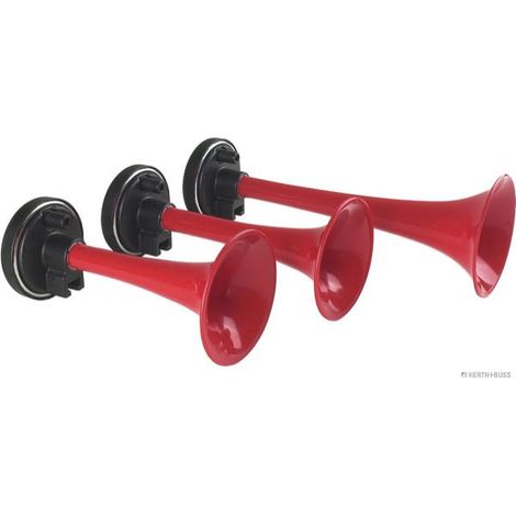 Herthbuss Trompette pneumatique rouge avertisseur sonore