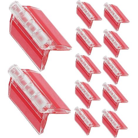 SHINEOFI Lot de 12 charnières en plastique autocollantes pour pianos pliants (1/5)