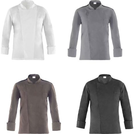 Chaqueta de chef Raul de Giblor - S - Gris (1/5)