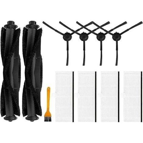 Pièces de rechange pour aspirateur robot N2 Lite Brosse principale, brosse latérale, filtre Hepa, tampon de vadrouille (1/3)