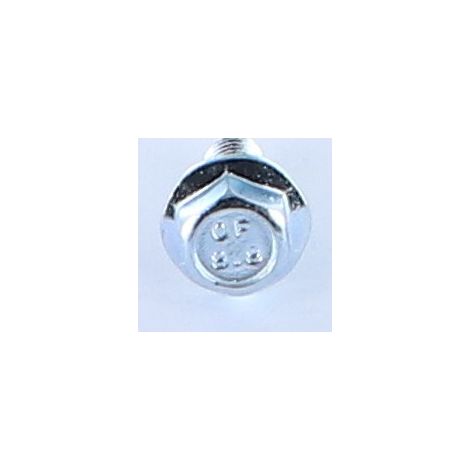 Vis métaux Tête hexagonale TH M6X14 Embase collerette crantée Classe 8.8 Acier zingué-10 pièces