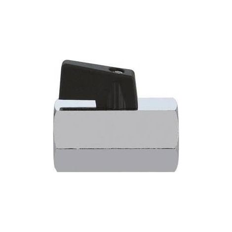 VALVOLA MINISFERA FEMMINA FEMMINA CON LEVETTA NERA Misura: 1/2"  DN 10  PN 10