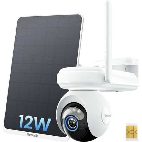 4G LTE Outdoor Solar Camera 4MP, Autonomy 180J, Altas Go PT  SIM Card Included, 360° Auto Tracking, Pre-Record, ColorX Night Vision, AI Detection, 12W Solar Panel Included (1/5)