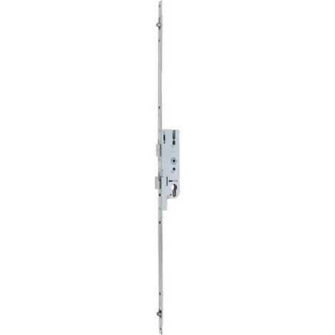 Ferco – Crémone à larder 2 galets EUROPA R2 axe 50 mm têtière 18 mm – Pêne dormant demi-tour – Pour bois dur – Entraxe 70 mm
