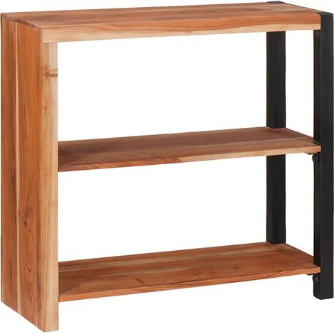 Bücherregal Braun 80 x 30 x 75 cm Massivholz Akazie