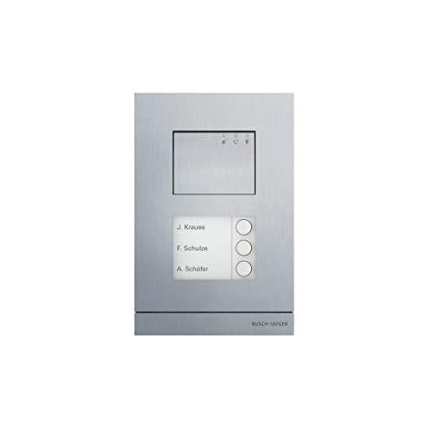 BUSCH-JAEGER A21051P3-A-03 AUßENSTATION AUDIO, 3-FACH, ALUMINIUM (2TMA200010A0003)