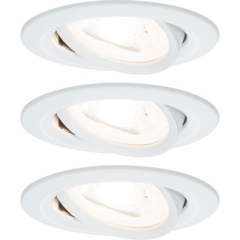 93467 Spot encastrable jeu de 3 LED GU10 19.5 W blanc mat X236102 (1/5)