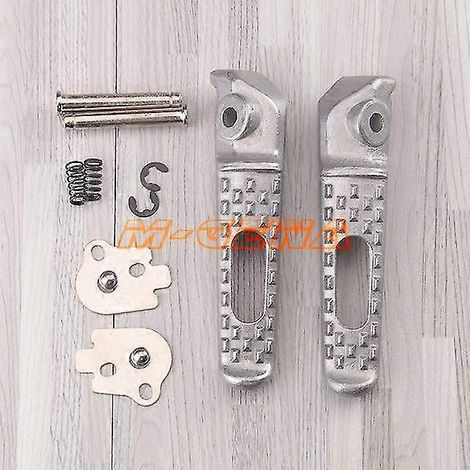 Motorrad-Fußrasten vorne und hinten für Honda CBR600 F4 F4i F5 CBR900 CBR1000 VTR1000 CBR 600RR CBR1000RR – silber (1/4)