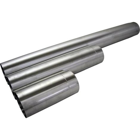 Bertrams Abgasrohr aus Aluminium DN 130 Länge 1000mm gefalzt (1/5)