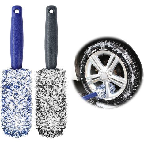 Brosse Jantes Voiture, remplacer tête de Brosse de Nettoyage de Roue, pour Jante sans Partie Métallique, pour Nettoyage Efficacement Jantes de Voiture sans Créer de Rayure (1/4)