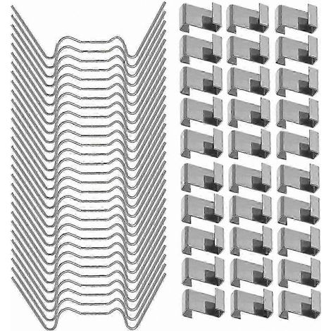 Gewächshausglas-Reparaturset mit 100 Edelstahlclips für sichere Befestigung und Z-Überlappungsverbindungen