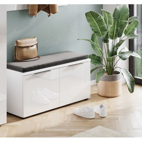 Banc à chaussures moderne blanc Australia (1/5)