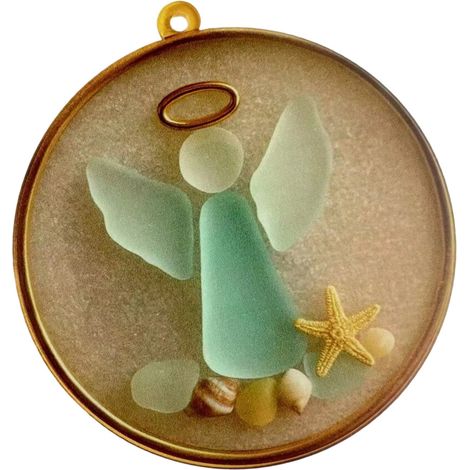 Hängende, transparente Engelsfigur, Engelsbaumschmuck (1/2)