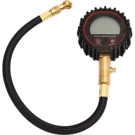 Digitales Reifendruckmessgerät, 0-200 PSI, 4 Einheiten, genau, leicht ablesbar, für Autos, Motorräder, SUVs und Fahrräder. (1/5)