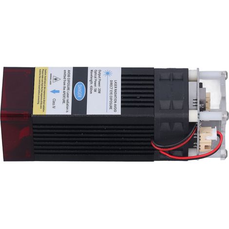 Lasermodul-Kit mit Augenschutz, komprimierter Spot für Mikrograviermaschinen, 12 V, 450 nm, 5 W, 20 W (1/5)