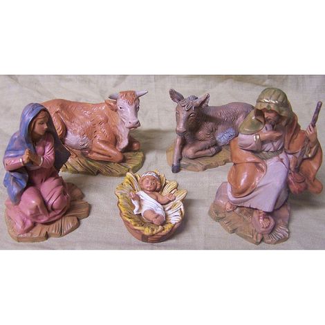 NATIVITà ARABA 12CM 5 STATUETTE IN RESINA (F-140)
