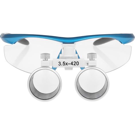 Lupa binocular dental de 3,5 aumentos y 420 mm, lupa óptica para dentistas y cirujanos.