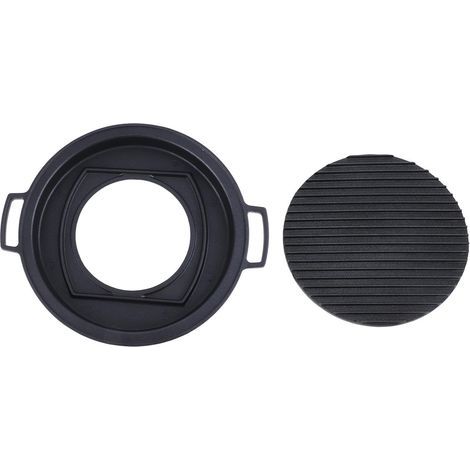 Mini barbecue Hibachi japonais en alliage d'aluminium, style japonais, à poser sur une table, petit barbecue portable au charbon de bois, grand format rond (1/5)