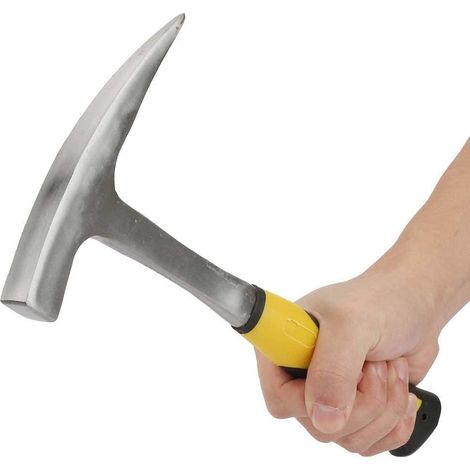 Marteau de géologue, Marteau à pic à double tête, Pioche de Géologue, Geological Exploration Hammer, Marteau à bec de canard, enquête à bouche plate, pour Tuile Maçonnerie d'Étude Géologique(S)