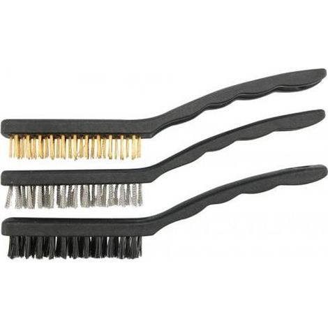 Bürsten 3 Stück 17cm Kupfer Stahl Nylon - W-06963 (1/2)