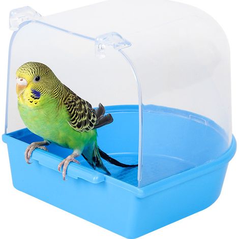 (1 paquet) Panier de bain pour perroquet - Accessoires pour cage - Pour animaux de compagnie - (1/5)
