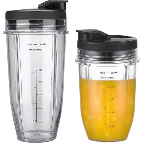 Mixbecher – 2-teilig – Tritan – BPA-frei – Für Ninja Auto-iQ – 530 ml und 710 ml (1/5)