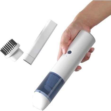 Aspirapolvere per auto senza fili, piccolo aspirapolvere portatile ricaricabile per applicazioni a secco e a umido con elevata potenza di aspirazione - Crezuo