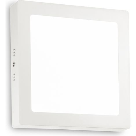 Plafoniera Moderna Universal Acciaio Bianco Led Integrato 19W 4000K Ip20
