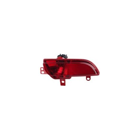 Conjunto de faro antiniebla trasero izquierdo 6350HA, carcasa roja de repuesto para Peugeot 206+ 2009-2012
