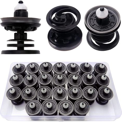 25 Pièces Clips de Garniture Intérieure de Porte en Plastique, Clips de Fixation pour Intérieur de Voiture, Compatibles avec Golf, Passat, Polo, Scriocco, Sharan, Sagitar, Magotan (1/5)