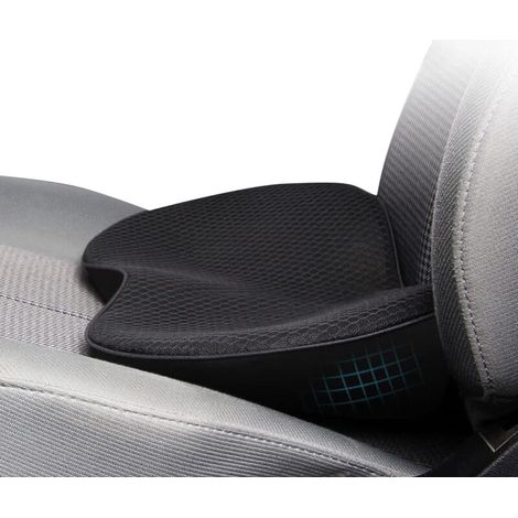 Coussin Siège Auto Confort Lombaire Surélévation Épais Respirant Toutes Saisons (1/5)