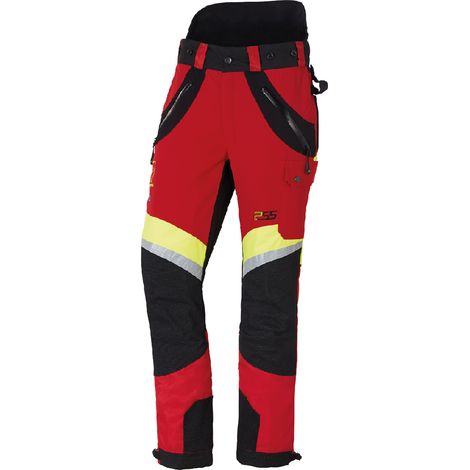 PSS Schnittschutzhose X-treme Air Rot/Gelb Größe 58