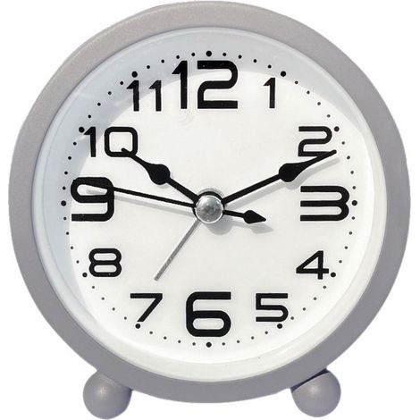 Sveglia - Sveglia analogica - Sveglia digitale - Sveglia per bambini - Sveglia silenziosa da comodino - Sveglia portatile a batteria - Senza ticchettio - Numeri grandi - Adatta per camera da letto, so