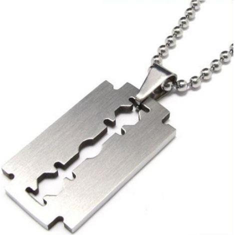 Collier - Lame de rasoir Lame de rasoir - Édition argent Unisexe S (1/4)