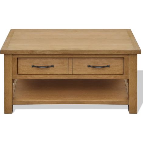 Maison Exclusive - Tavolino da Salotto 88x53x45 cm in Legno Massello di Rovere